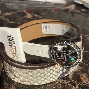 MICHAEL KORS SNAKESKIN BELT